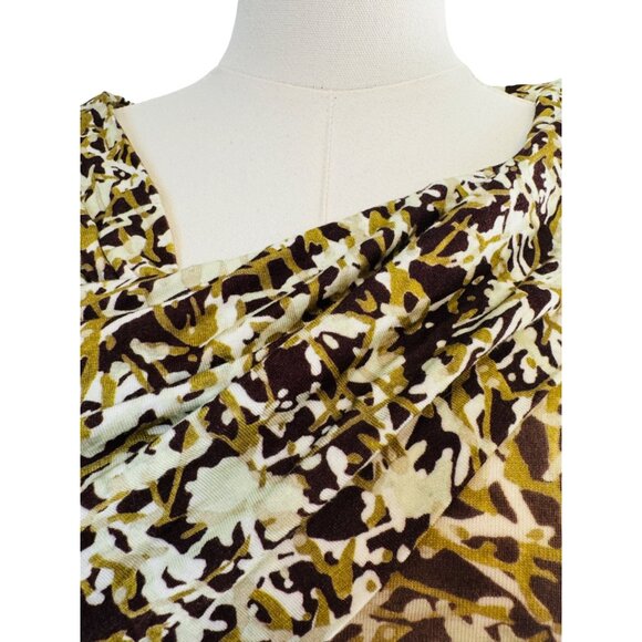 2/$30 NWT Soft Joie XS Cersei Asymmetric Abstract Chocolate Plum Multi Long Slee - Picture 5 of 15